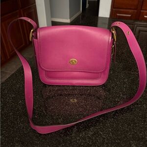 Coach Pink Leather Crossbody Bag